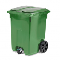 Мусорный контейнер 370 литров зеленый